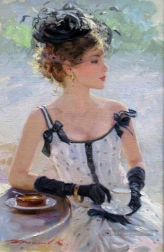Une jolie femme KR 011 Impressionist Peinture à l'huile